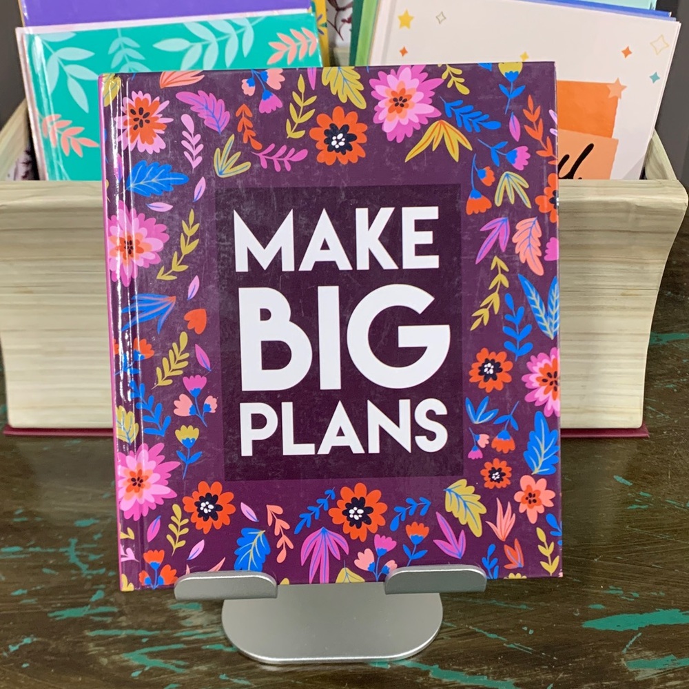 Colorful Floral 'Make Big Plans' Notebook